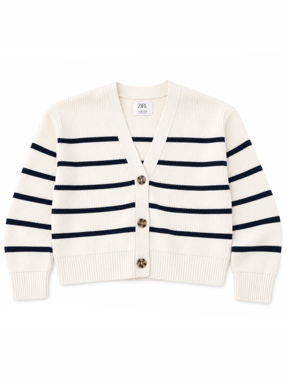 Zara Stripe Knit Cardigan